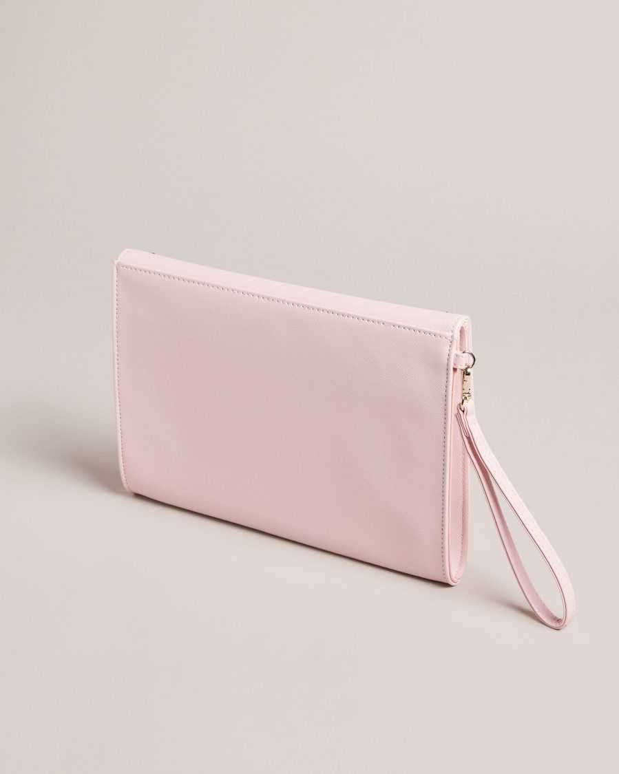 Ted Baker Studeli Studded Heart Clutch Pale Pink | 1850294-NP