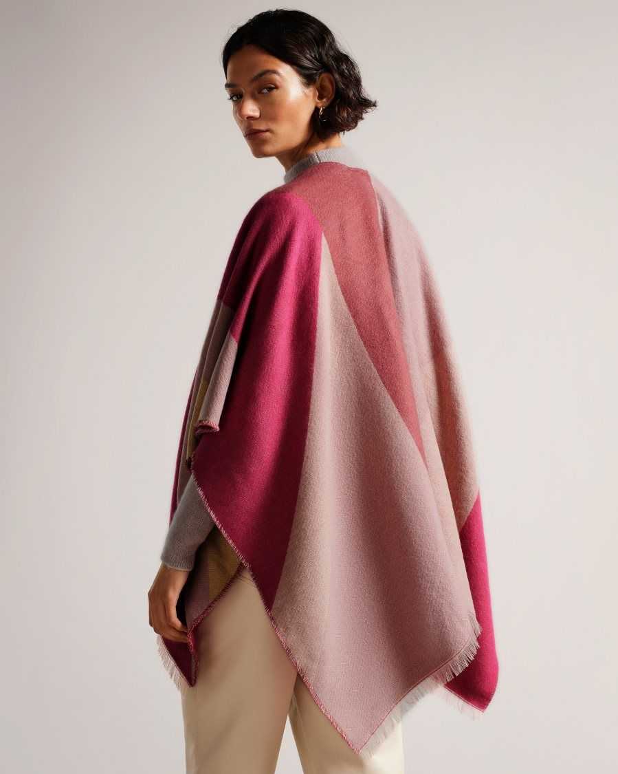 Ted Baker Suffia Buckle Poncho Pink | 3028476-GF