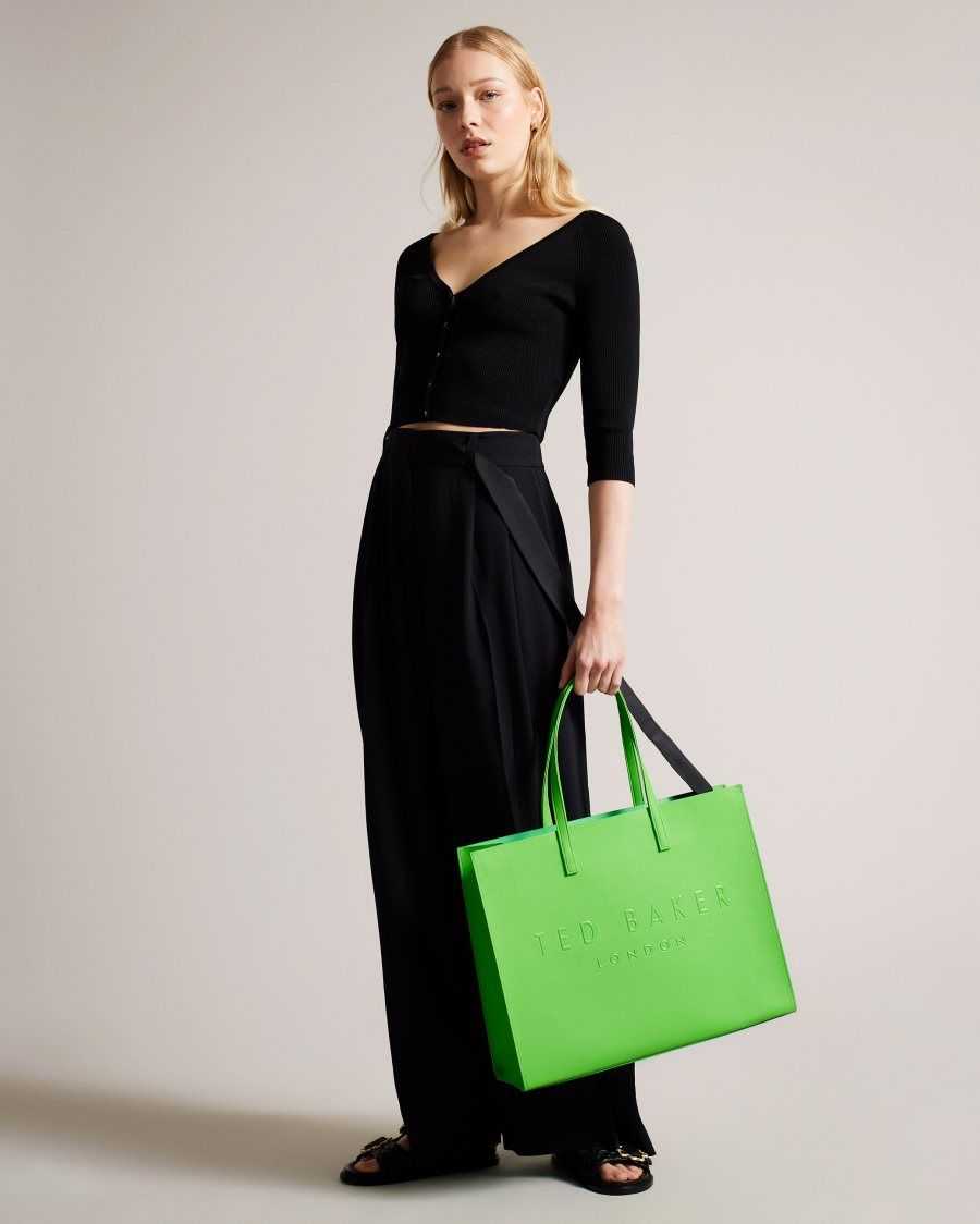 Ted Baker Sukicon Large Icon Bag Green | 4631895-HK