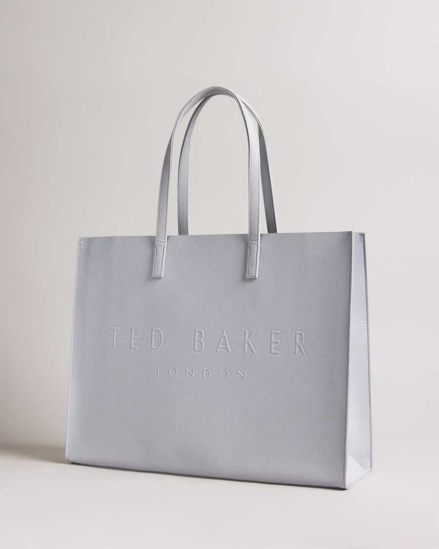 Ted Baker Sukicon Large Icon Bag Light Grey | 4056273-AS