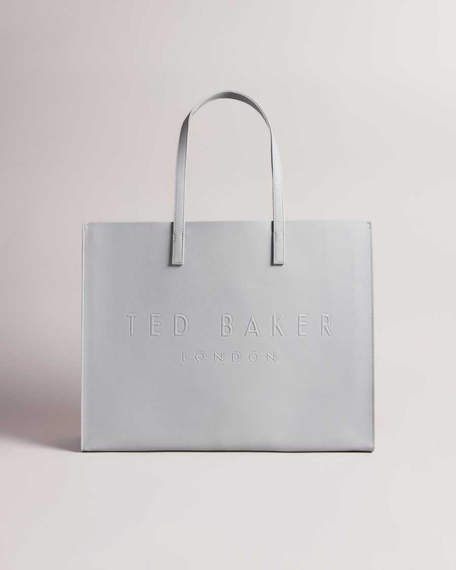 Ted Baker Sukicon Large Icon Bag Light Grey | 4056273-AS