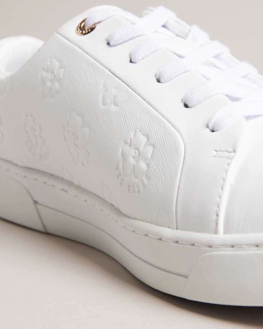 Ted Baker Taliy Magnolia Cupsole Trainers White | 2637581-BZ