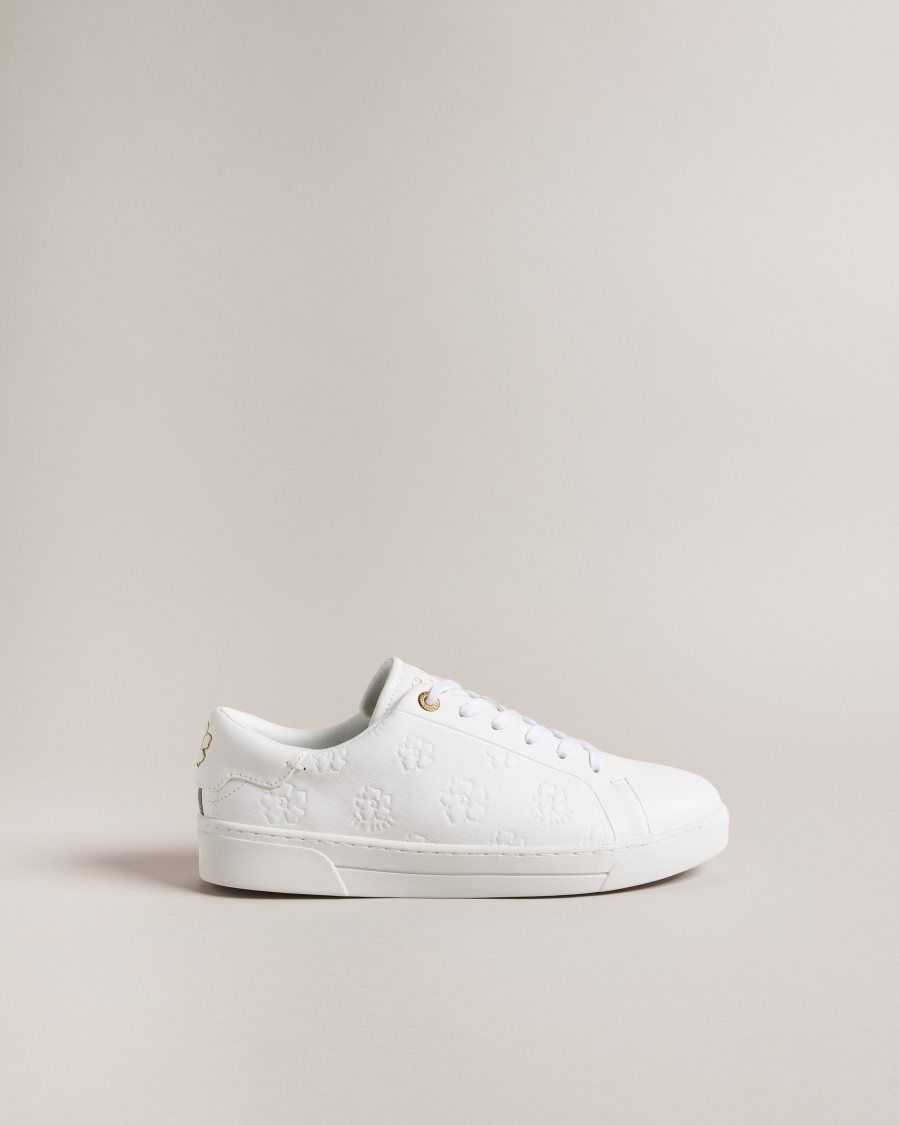 Ted Baker Taliy Magnolia Cupsole Trainers White | 2637581-BZ