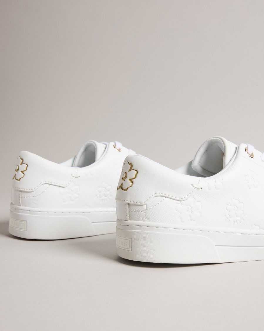 Ted Baker Taliy Magnolia Cupsole Trainers White | 9785143-LI