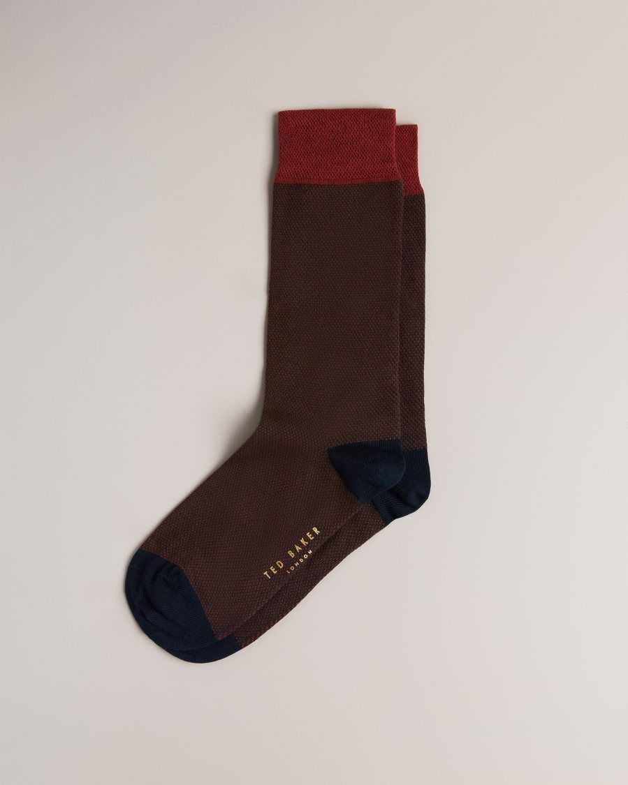 Ted Baker Tedtext Semi Plain Socks Orange | 7634209-SQ