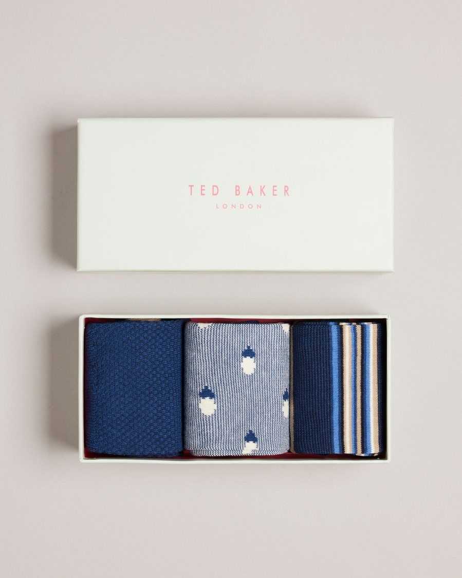 Ted Baker Thanks Three Pack Of Assorted Socks Assorted | 6013947-YR