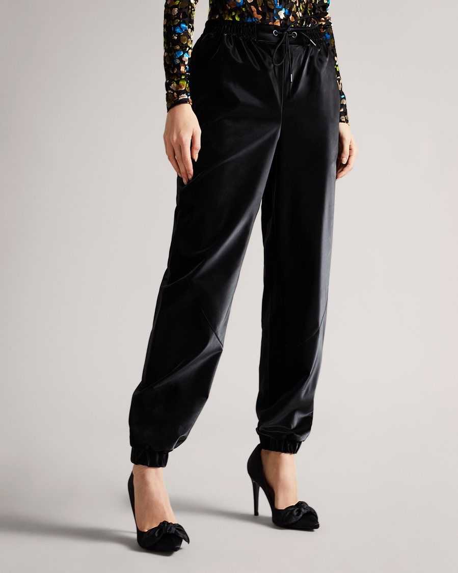 Ted Baker Thorina Satin Relaxed Jogger Black | 4796325-DG