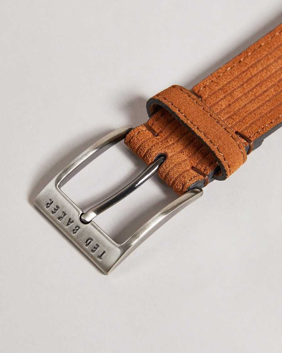 Ted Baker Tible Corduroy Suede Belt Brown | 4689320-KD