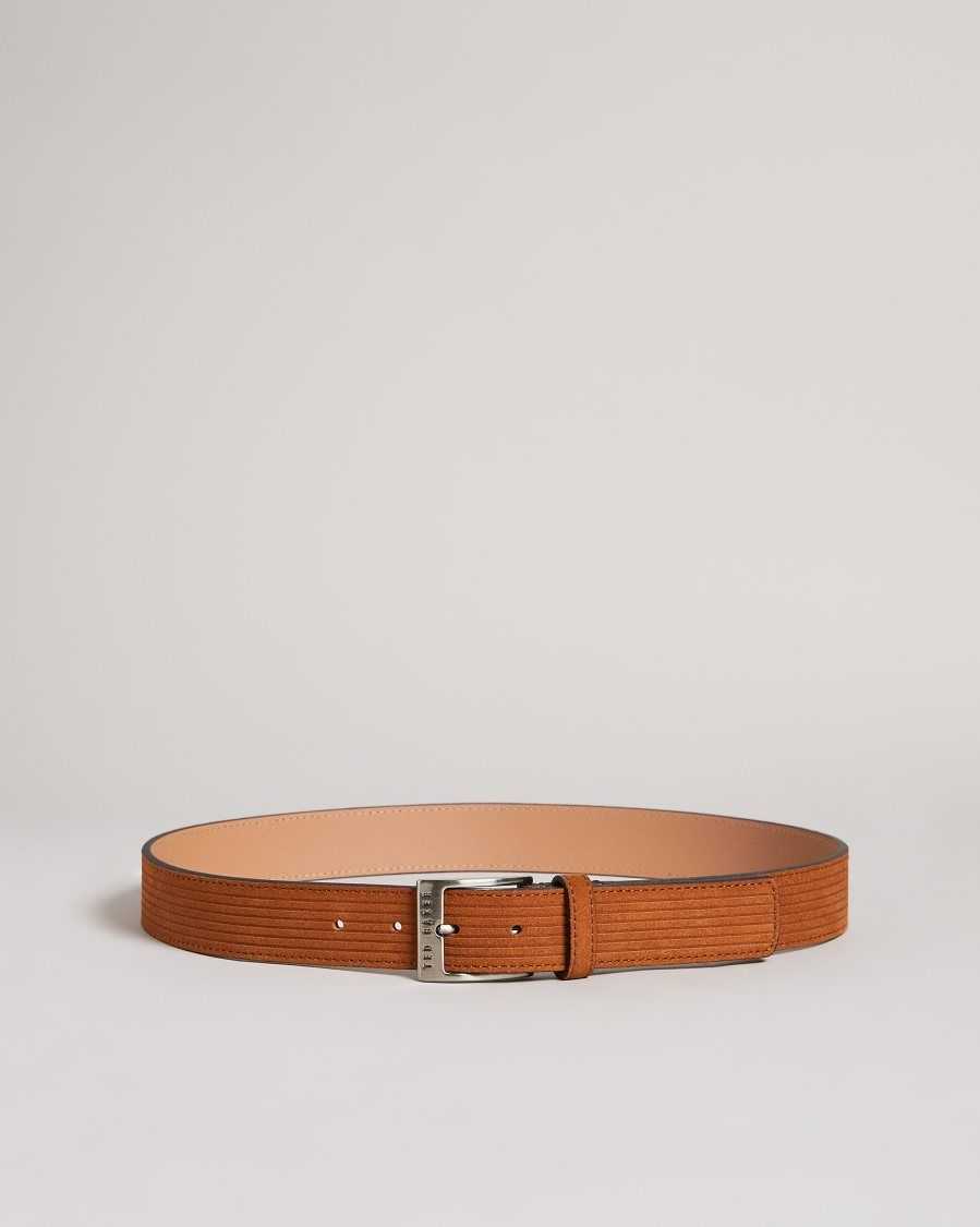 Ted Baker Tible Corduroy Suede Belt Brown | 4689320-KD