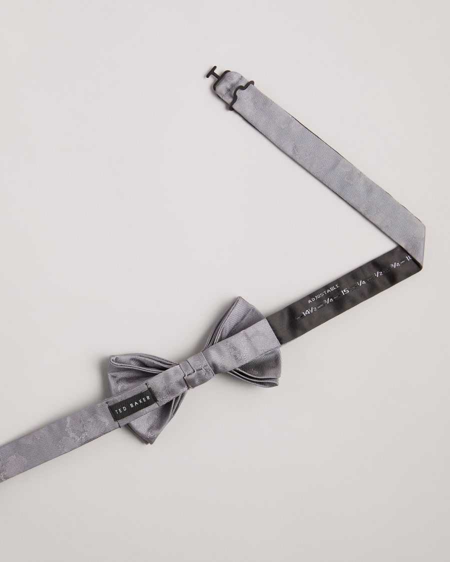 Ted Baker Tierel Magnolia Jacquard Bowtie Silver | 4385296-JH