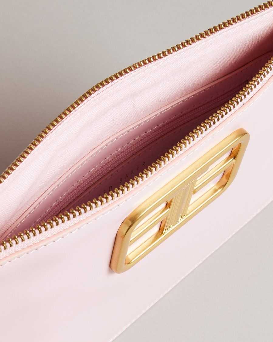 Ted Baker Tikila Statement Hardware Clutch Pale Pink | 0135672-TA