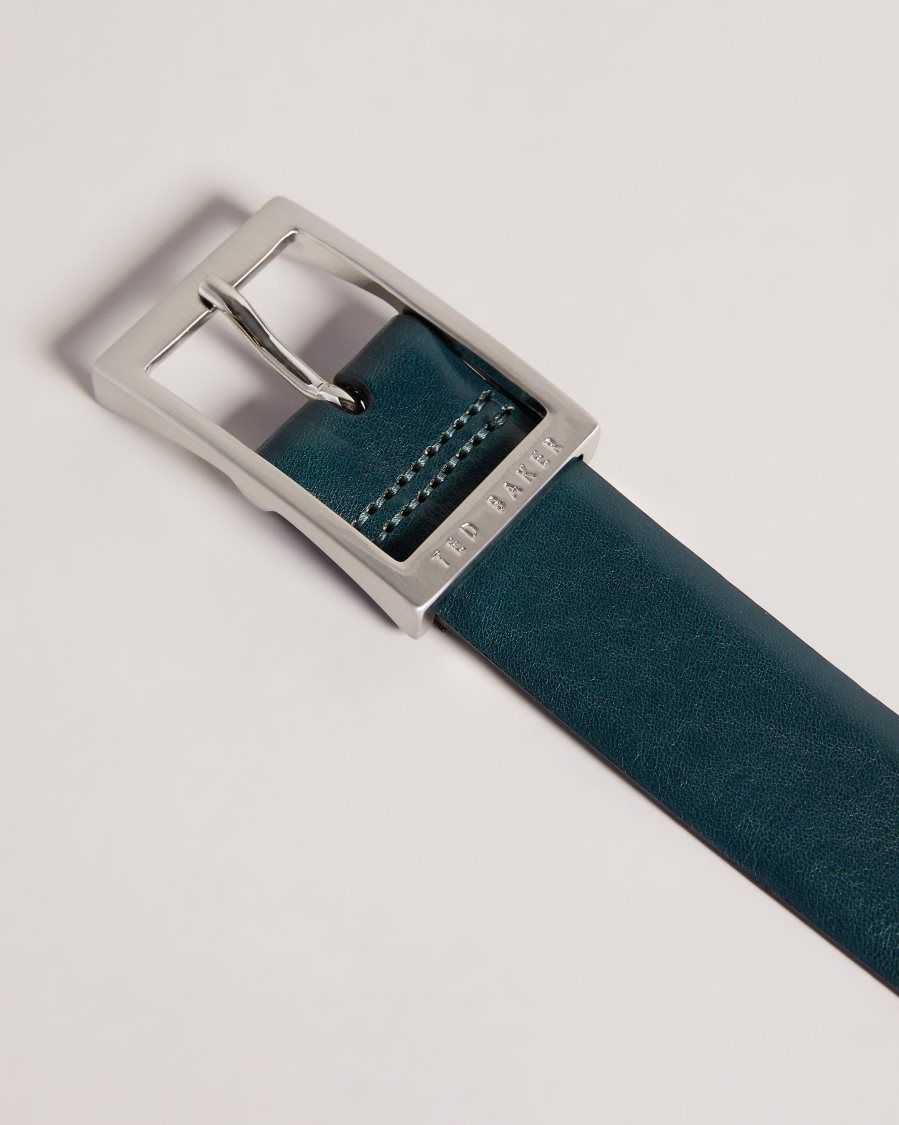 Ted Baker Tile Leather Belt Dark Green | 2037514-QY