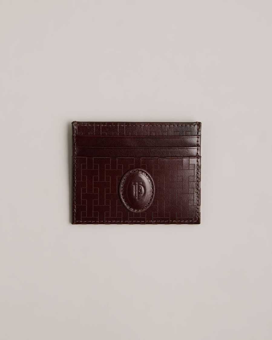 Ted Baker Tobies T Monogram Card Holder Brown-Chocolate | 7812439-ZM