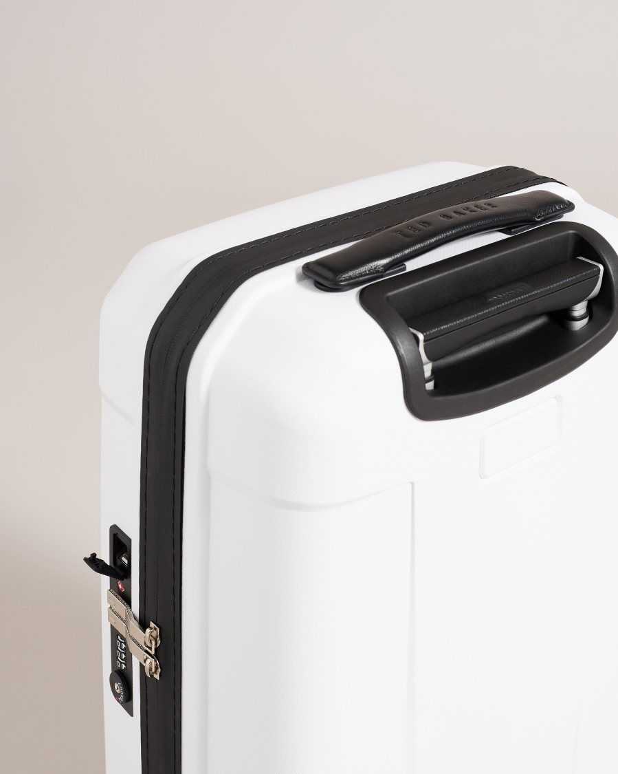 Ted Baker Travl Small Trolley Suitcase White | 0438729-VT