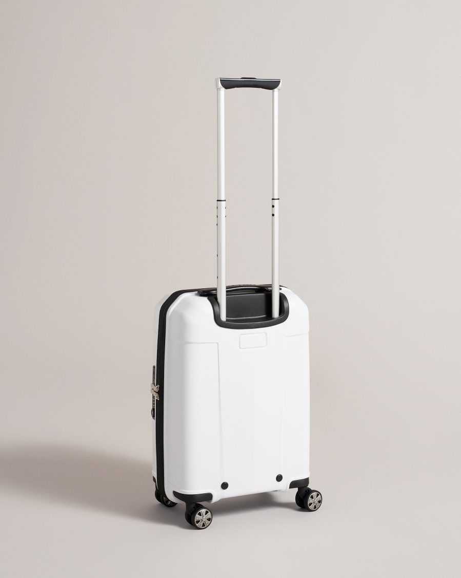 Ted Baker Travl Small Trolley Suitcase White | 0438729-VT