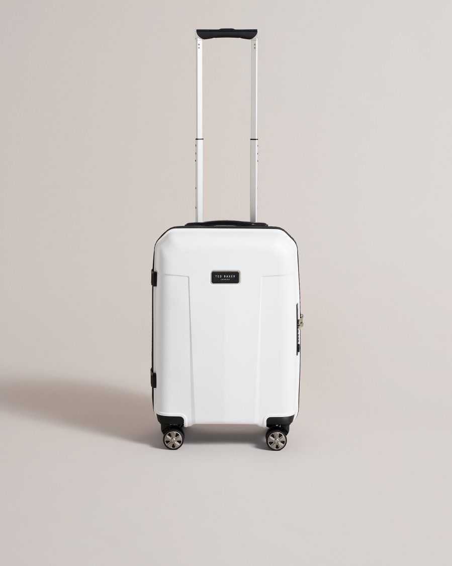 Ted Baker Travl Small Trolley Suitcase White | 0438729-VT