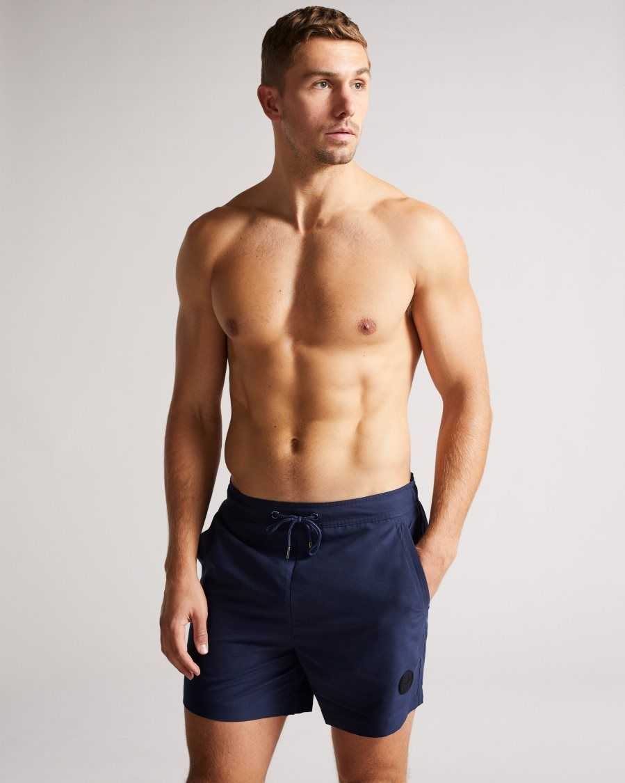 Ted Baker Trehil Plain Swim Shorts Navy | 1978320-YW