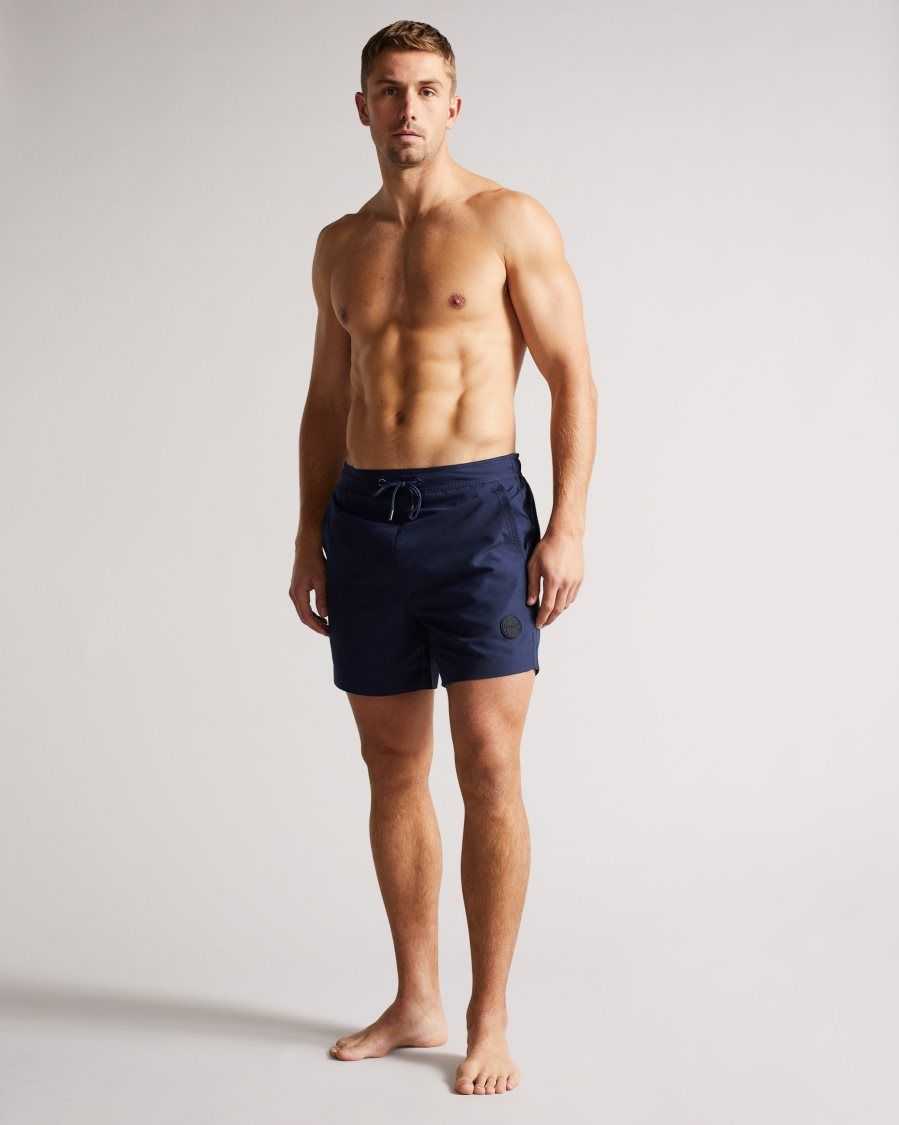 Ted Baker Trehil Plain Swim Shorts Navy | 1978320-YW