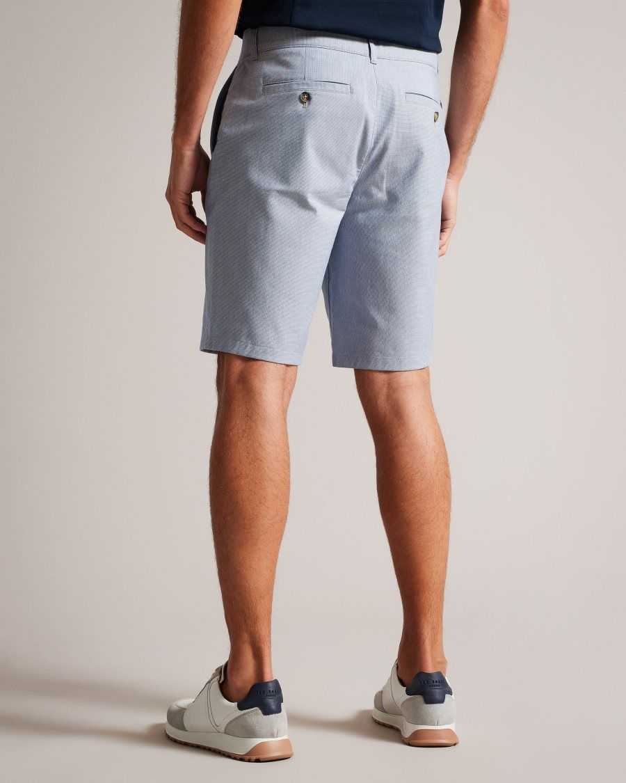 Ted Baker Tura Regular Fit Cotton Shorts Blue | 0691572-GX