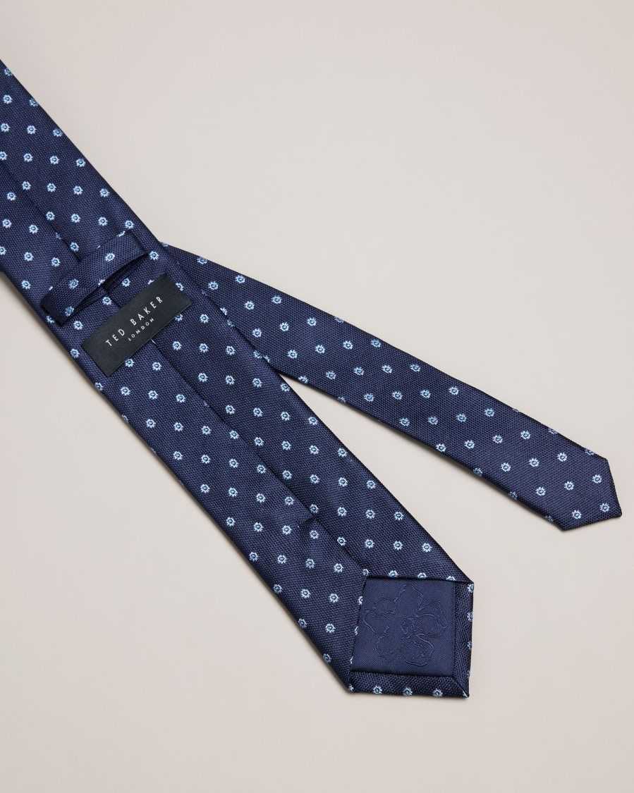 Ted Baker Ulyses Ditsy Floral Silk Tie Navy | 4165802-MK