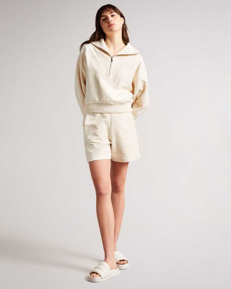 Ted Baker Unta Toweling Shorts White | 8427063-SX