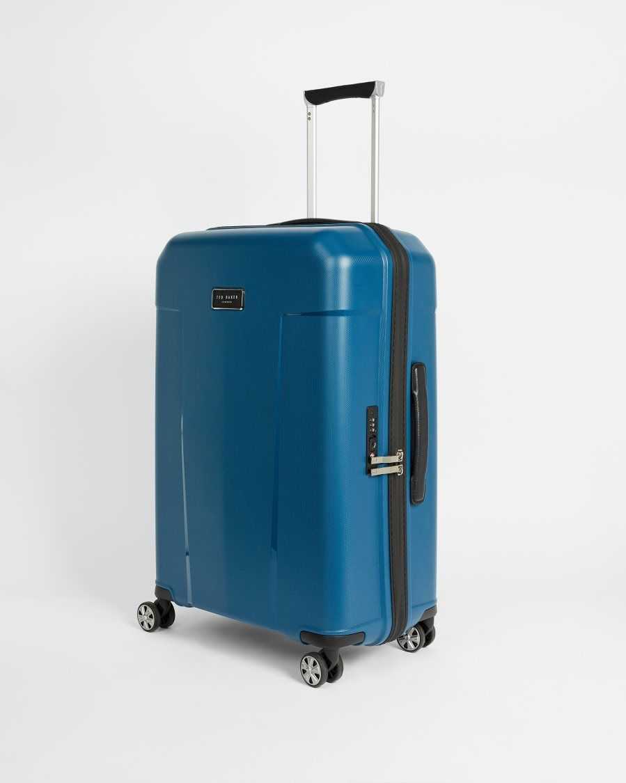 Ted Baker Vacai Wheeled Trolley Suitcase 69x46x28cm Blue | 7359086-BJ