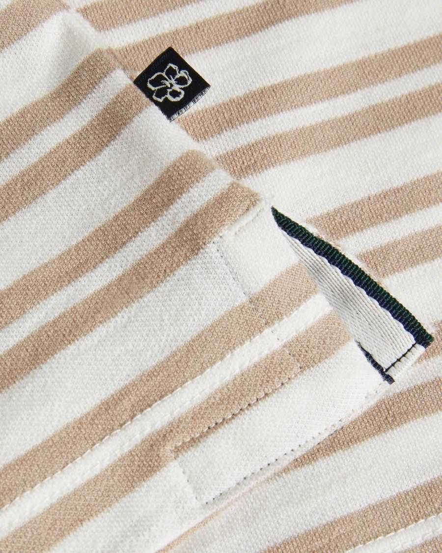 Ted Baker Vadell Short Sleeve Regular Fit Striped T-Shirt Light Brown | 9481320-PX