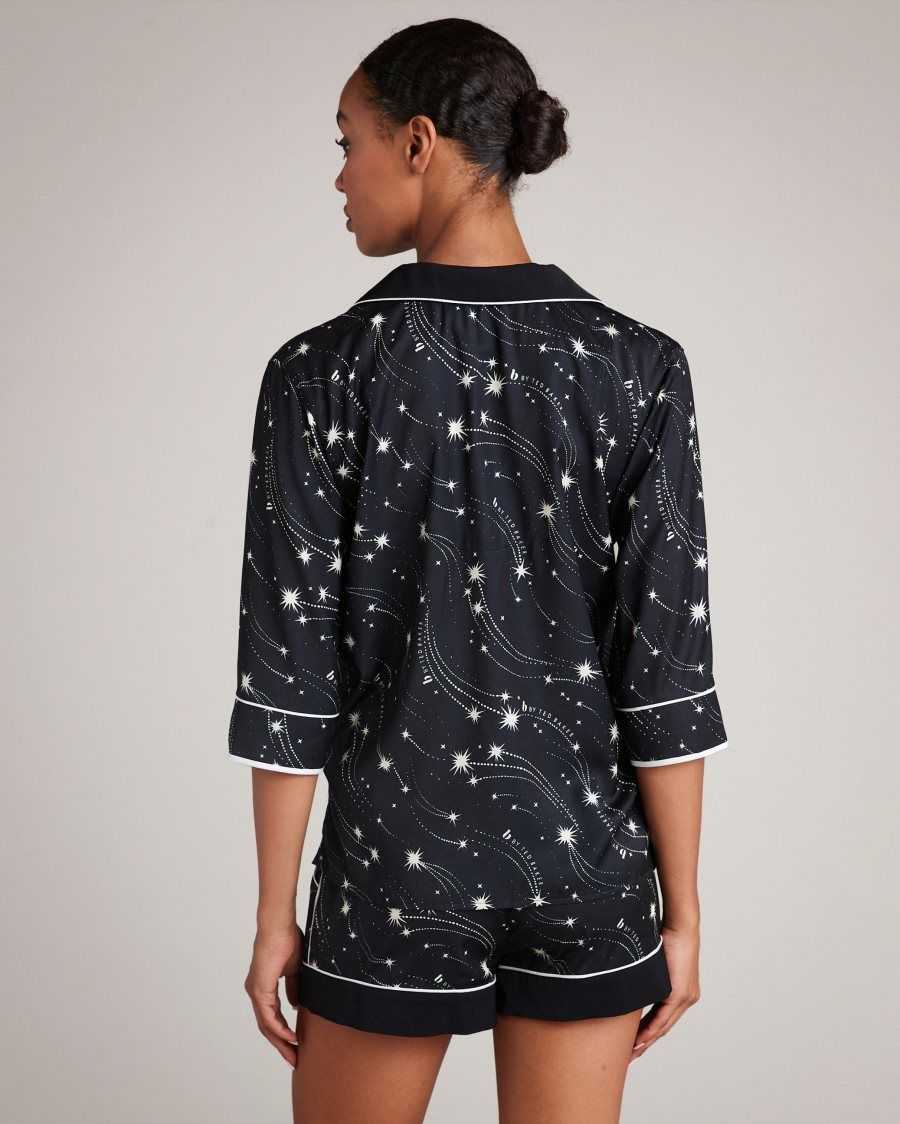 Ted Baker Vesela Star Print Pyjama Set Black | 3172409-ES