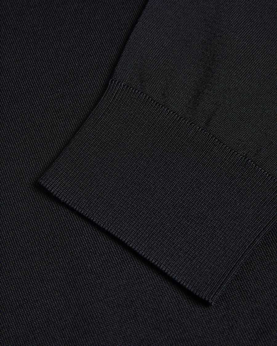 Ted Baker Viba Long Sleeve Regular Half Zip Rayon Polo Black | 3079185-MJ