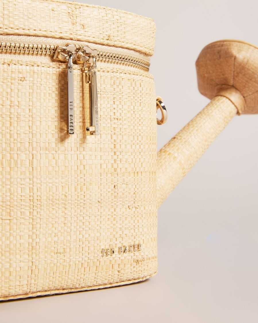 Ted Baker Watrcan Straw Watering Can Cross Body Bag Natural | 6397081-CB