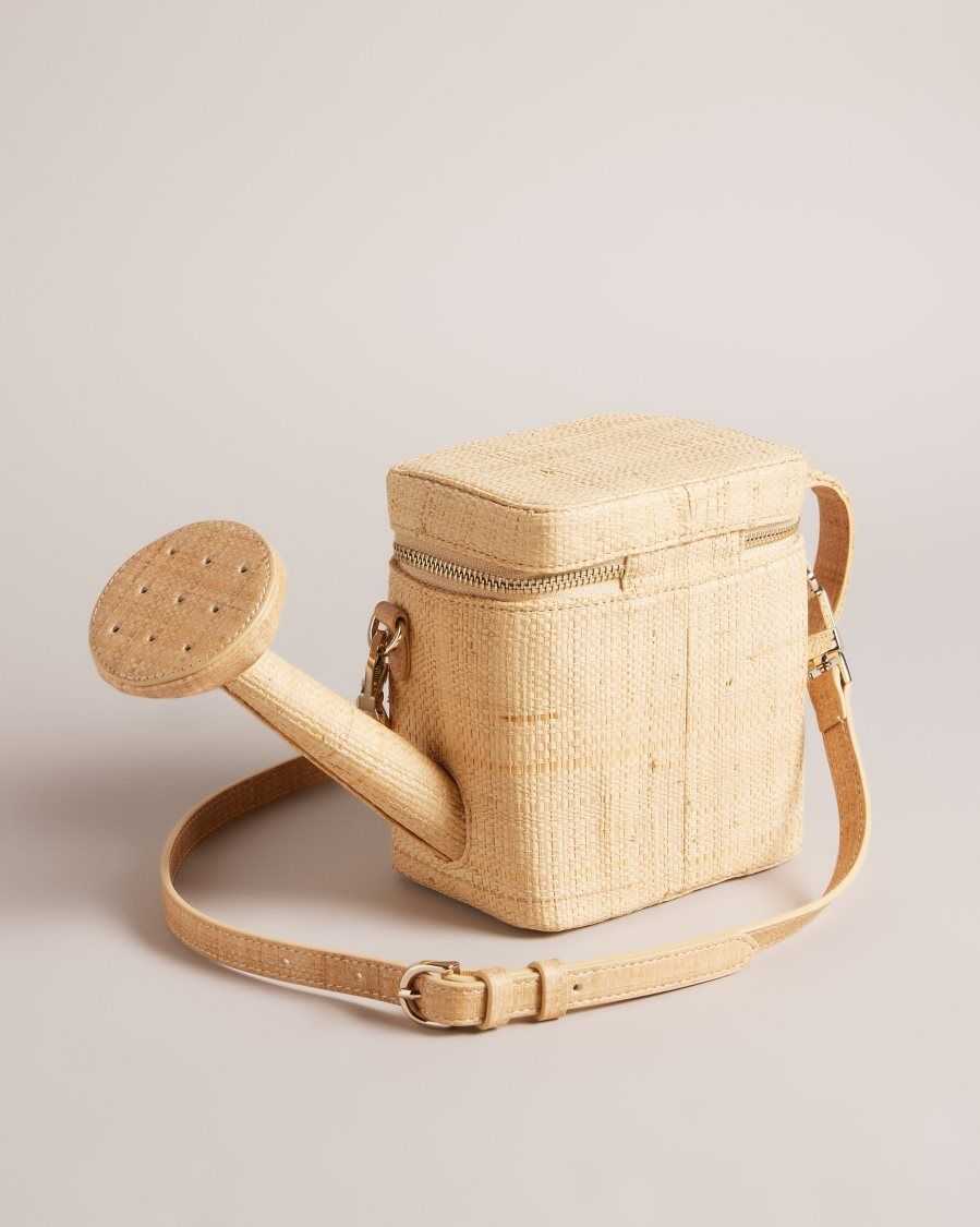 Ted Baker Watrcan Straw Watering Can Cross Body Bag Natural | 6397081-CB