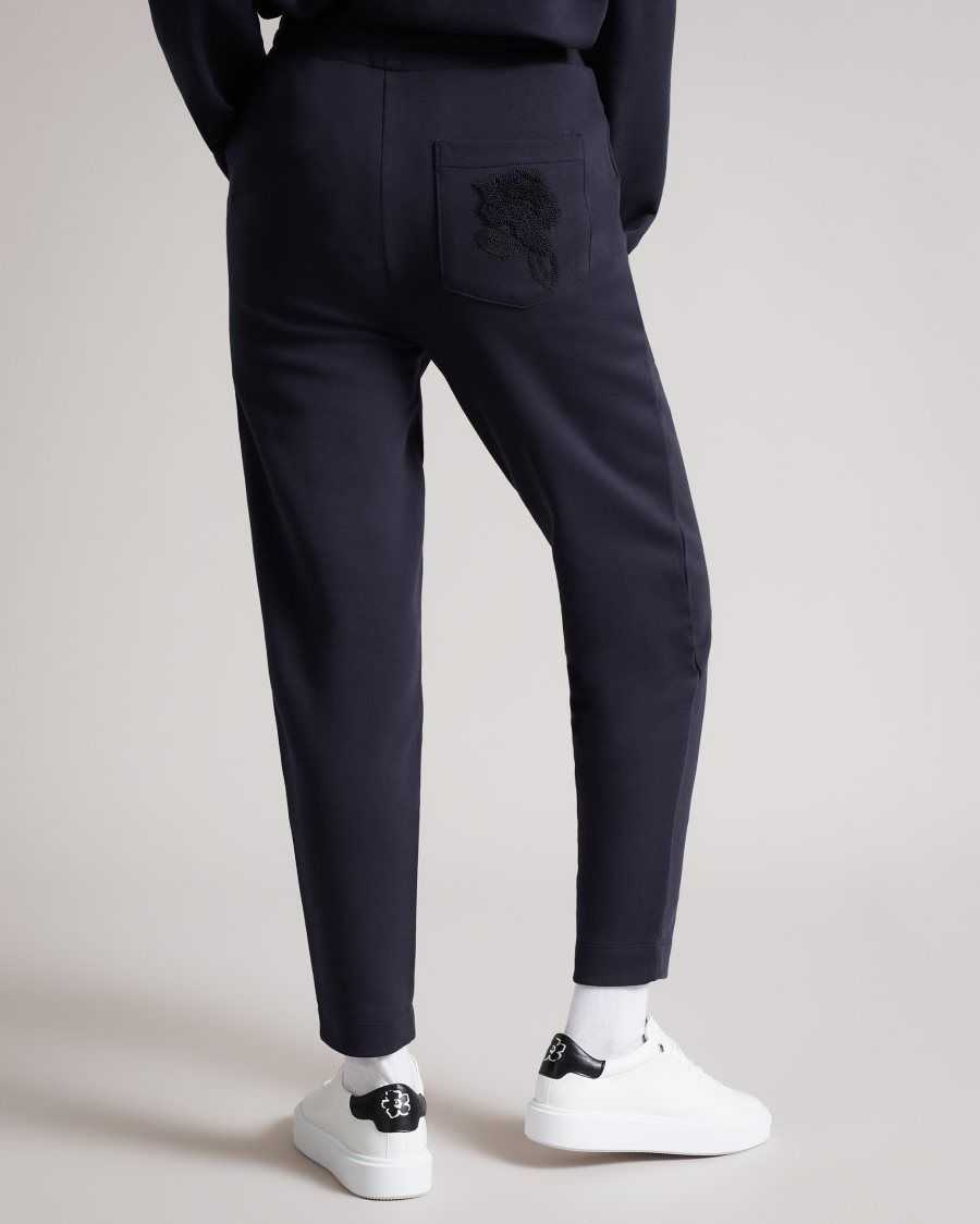 Ted Baker Welda Flower Patch Jogger Navy | 9538017-ZE