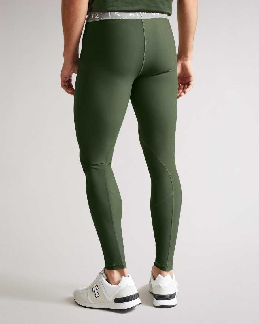 Ted Baker Wiggins Active Sport Leggings Khaki | 8410257-RO