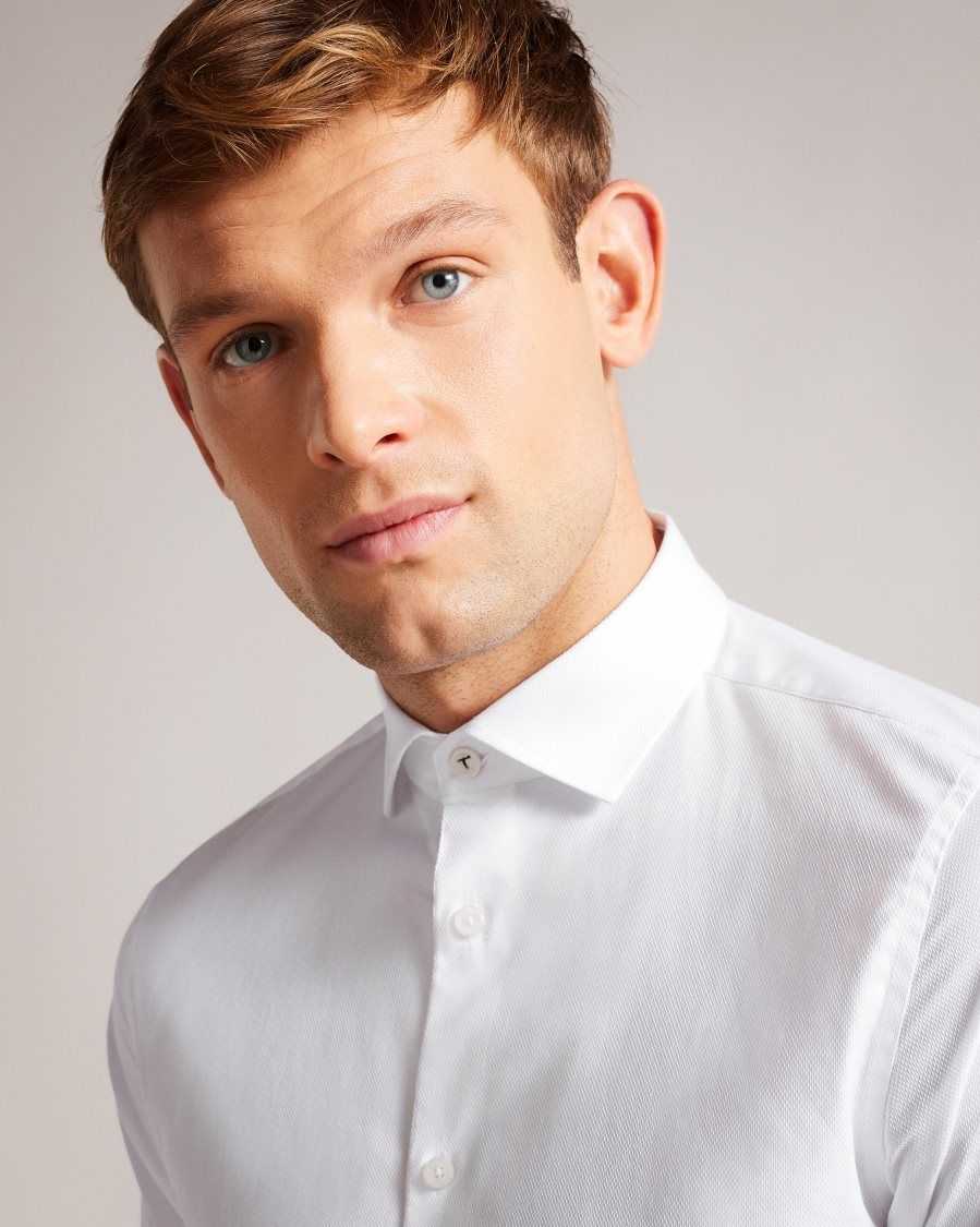 Ted Baker Witree Long Sleeve Shirt White | 5092873-ZS