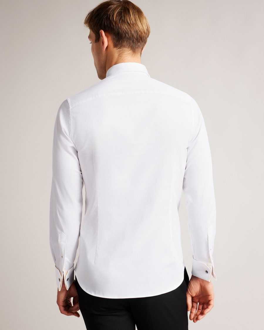 Ted Baker Witree Long Sleeve Shirt White | 5092873-ZS