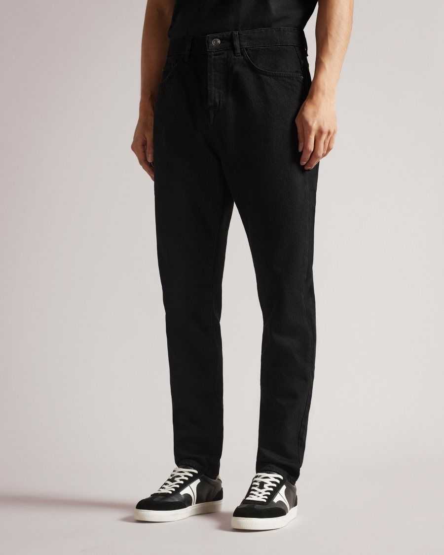 Ted Baker Wooltun Straight Leg Jeans Black | 1574860-GM