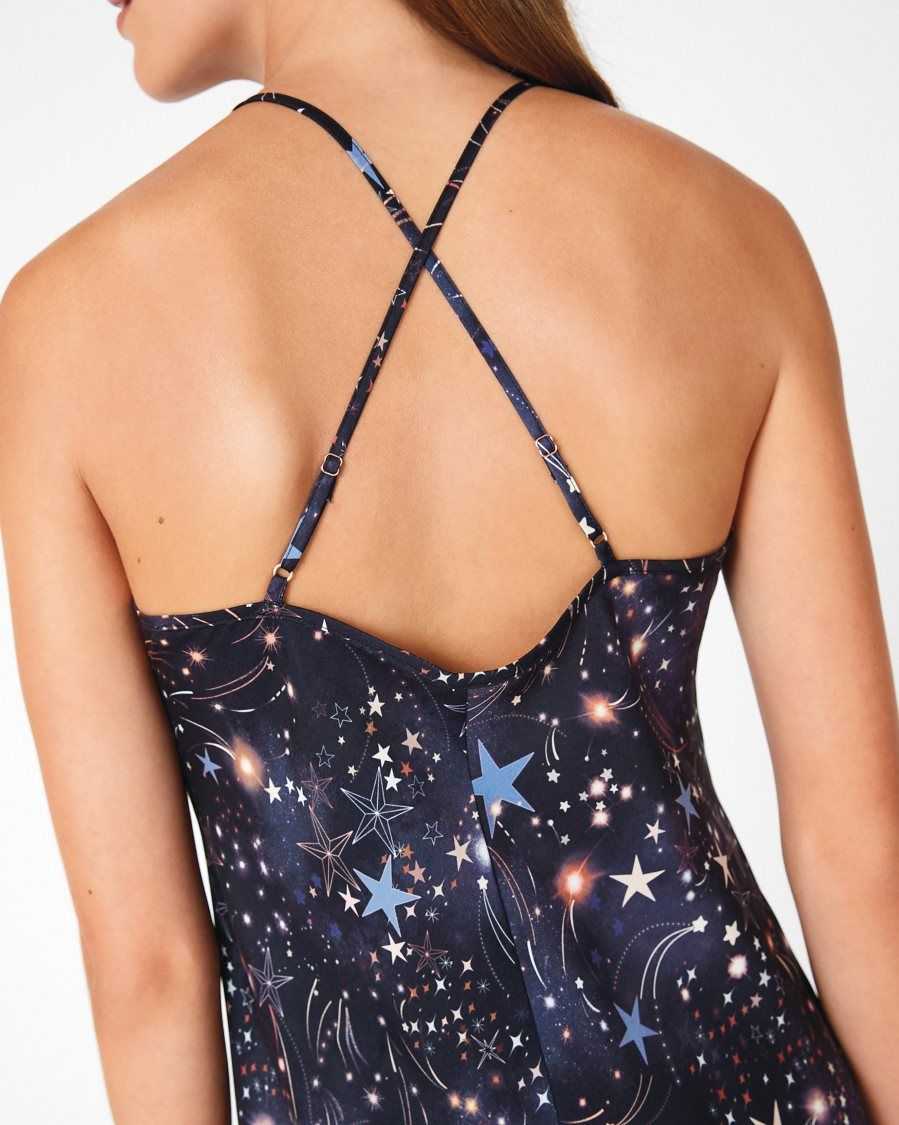 Ted Baker Yalt Short Star Chemise Navy | 4518362-CK