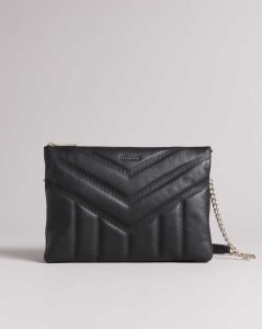 Ted Baker Ayahla Puffer Quilted Cross Body Bag Black | 2436071-MF