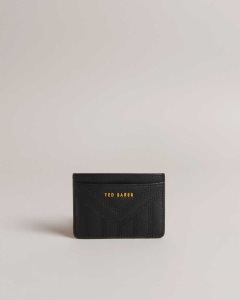 Ted Baker Ayani Quilted Leather Card Holder Black | 5028461-TA