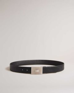 Ted Baker Aydon Textured Buckle Belt Black | 3017865-MJ