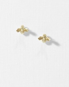 Ted Baker Beelii Bee Earrings Gold Colour | 0321689-DV