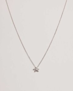 Ted Baker Braddie Blossom Pendant Necklace Silver Colour | 3297850-PY