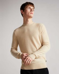 Ted Baker Chaplin Cashmere Crew Neck Jumper Beige | 6072849-XD