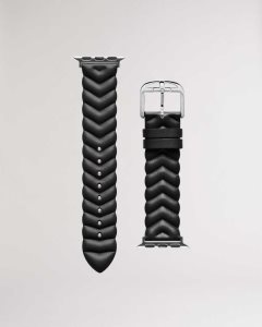 Ted Baker Chelli Chevron Apple Watch Strap Black | 1598627-AF