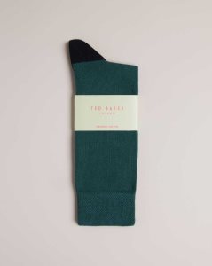 Ted Baker Clasic Plain Socks Dark Green | 1523089-GJ