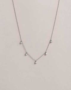 Ted Baker Clemmee Crystal Droplet Necklace Silver Colour | 9856173-TR