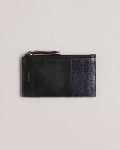 Ted Baker Fineas Waxy Leather Card Holder Black | 2873560-SM