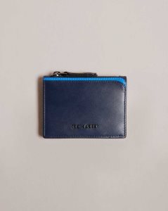 Ted Baker Finnis Contrast Detail Card Holder Navy | 1432786-HZ