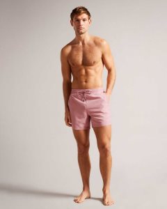 Ted Baker Hiltree Plain Swim Shorts Pink | 7582413-WU