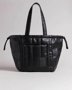 Ted Baker Jayah Vertically Quilted Tote Black | 2019375-XK